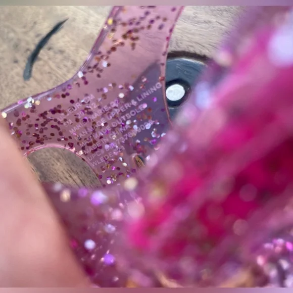 Oshkosh B’gosh Marie Jelly toddler girl sandals glittery pink size 5 - NWT - Picture 10 of 16